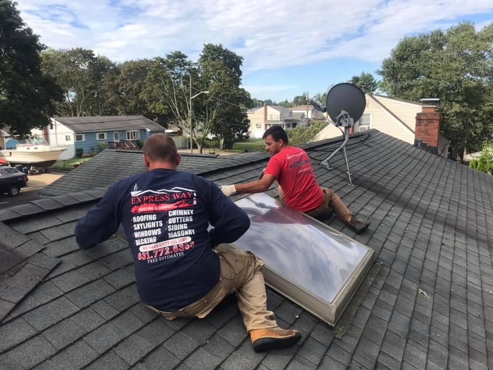 guys working on a roof