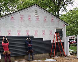 New Siding Going Up