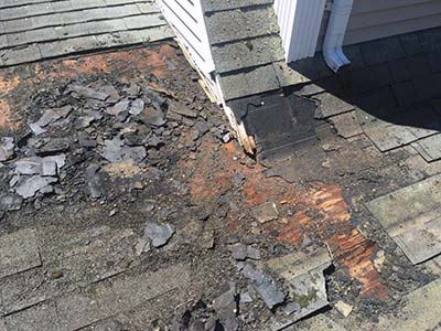 Bad Leaky Roof Shingle Replacement