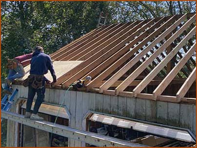 roof leak repair job