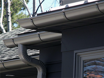 New Shiny Steel Gutters 